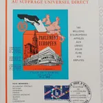 Documento comemorativo das primeiras eleições euro 1