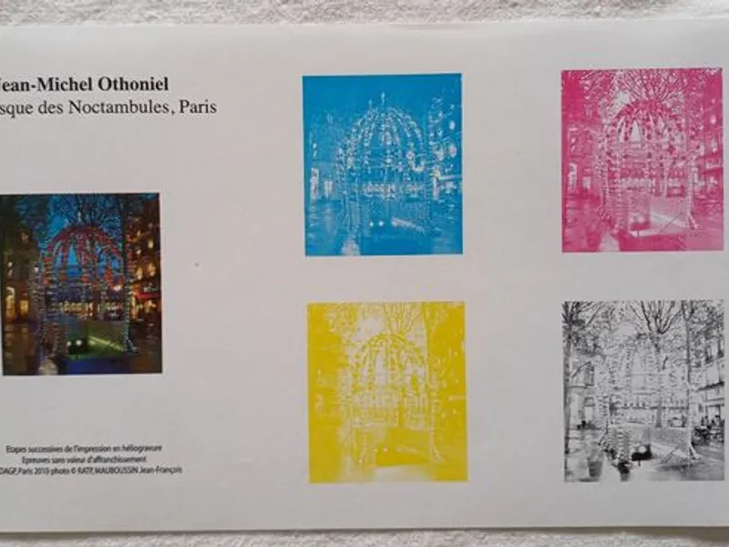 10 Provas de cor de selos franceses