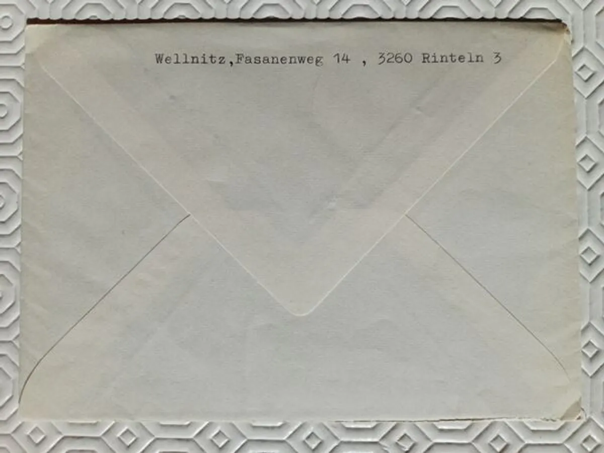 Envelope circulado com selo alemão alusivo ao Bice