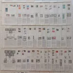 Filatelia - 63 Pagelas de Portugal, com selos – nº 1