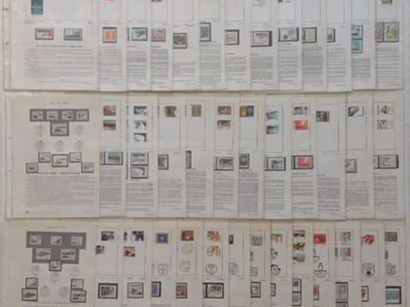 Filatelia - 63 Pagelas de Portugal, com selos – nº