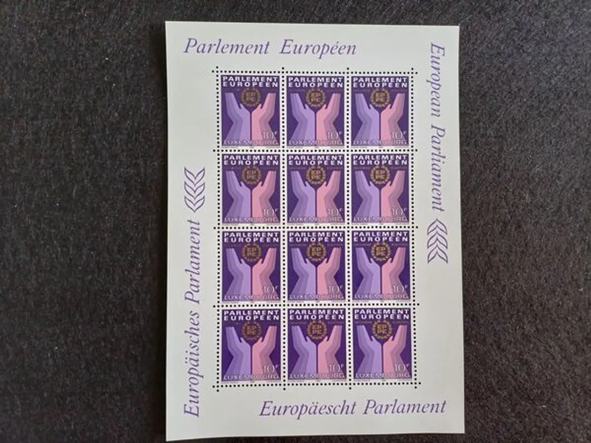 Filatelia - Luxemburgo – Folha nova Parlamento Eur
