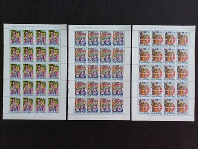 Filatelia - Vaticano - 3 Folhas novas, 1100 Aniver