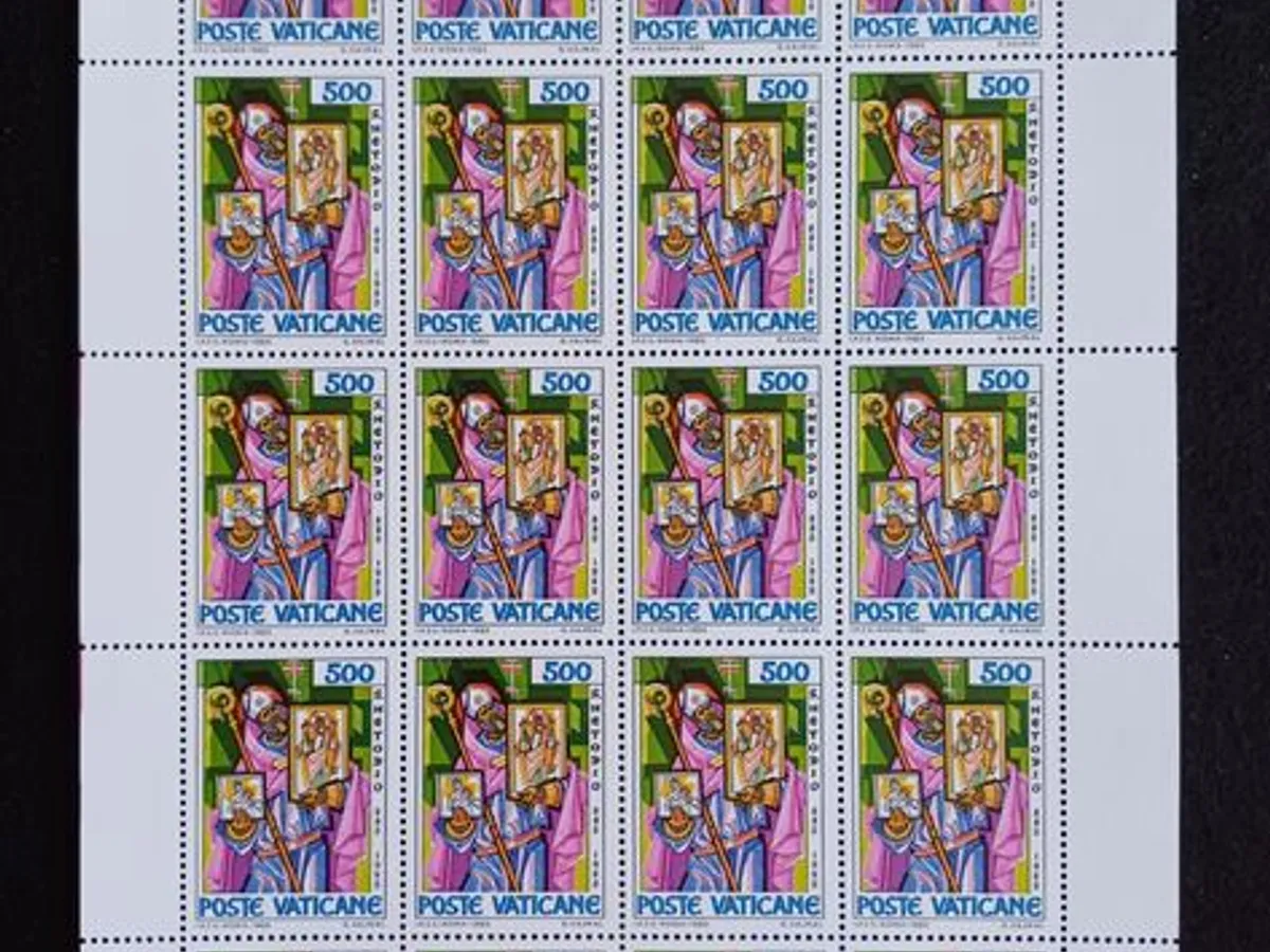 Filatelia - Vaticano - 3 Folhas novas, 1100 Aniver