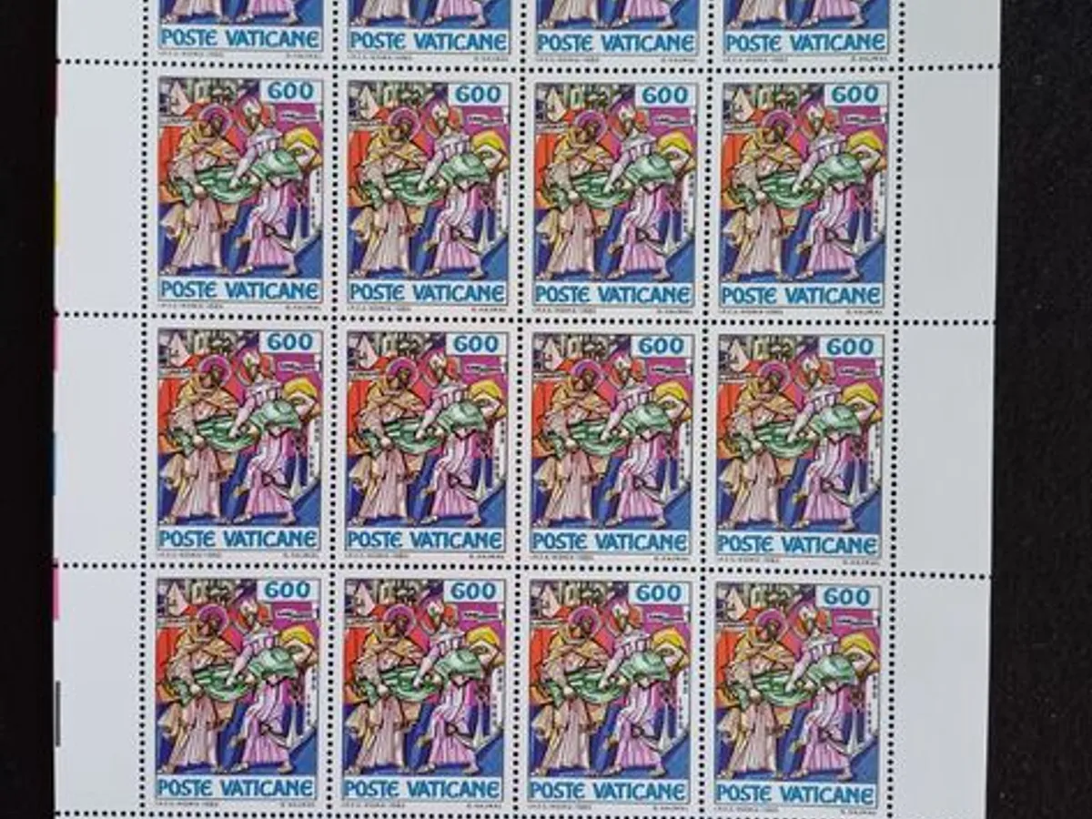 Filatelia - Vaticano - 3 Folhas novas, 1100 Aniver