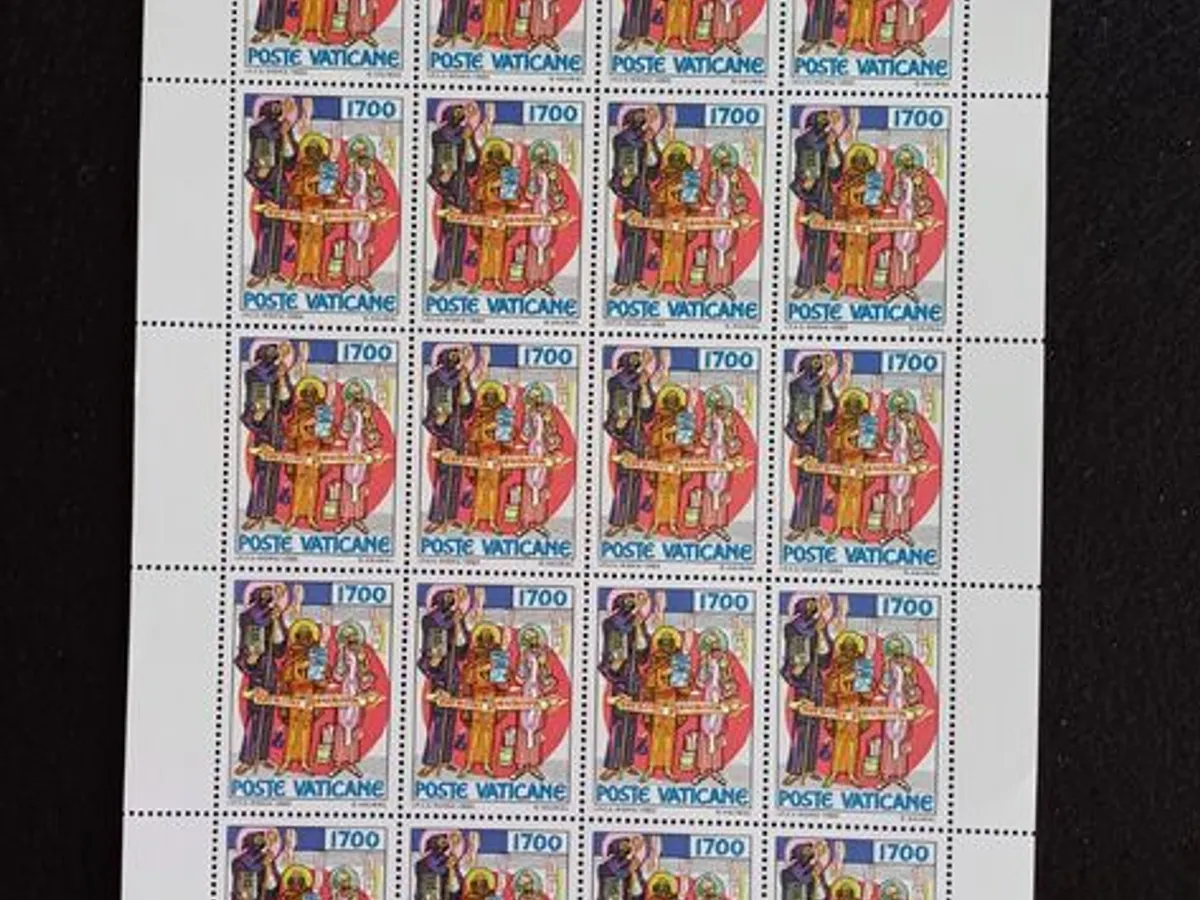 Filatelia - Vaticano - 3 Folhas novas, 1100 Aniver