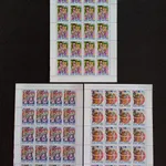 Filatelia - Vaticano - 3 Folhas novas, 1100 Aniver 8