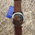 Relógio de pulso masculino castanho em pele da Skyline  8