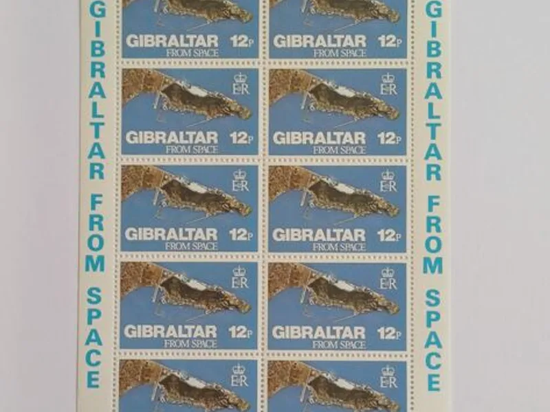 Filatelia - Gibraltar – Mini folha e selo – Gibral
