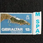 Filatelia - Gibraltar – Mini folha e selo – Gibral 4