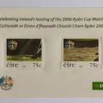 Irlanda Folha lenticular efeito 3D Ryder Cup 2006 1