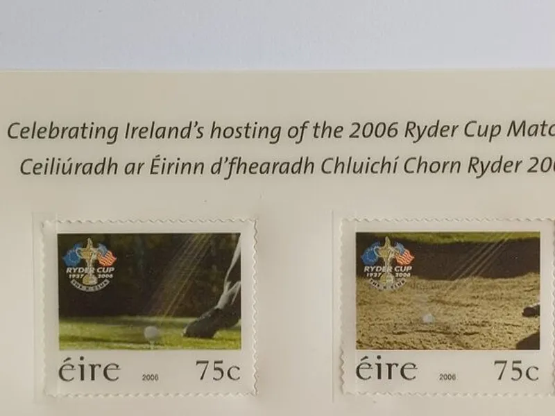 Irlanda Folha lenticular efeito 3D Ryder Cup 2006