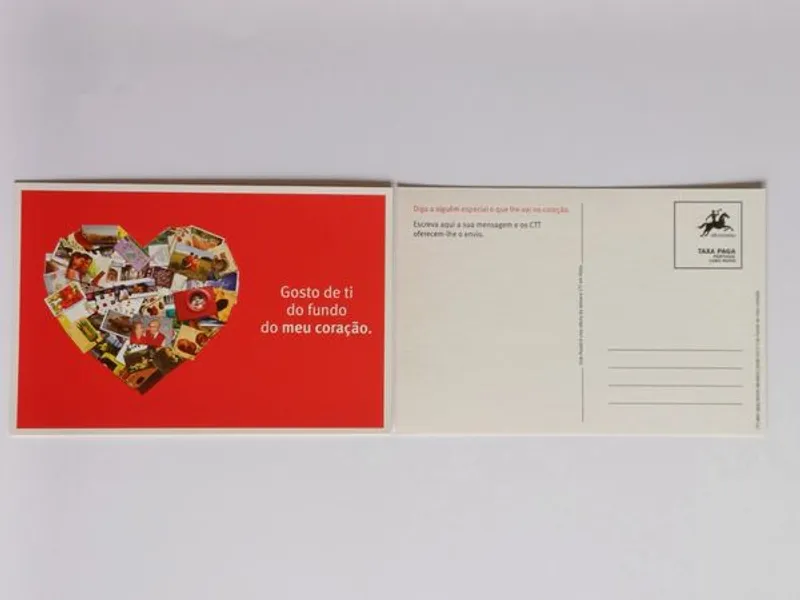 Postal CTT “Estás para sempre no meu coração 2008