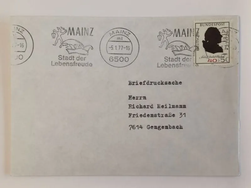 21 envelopes circulados alemães