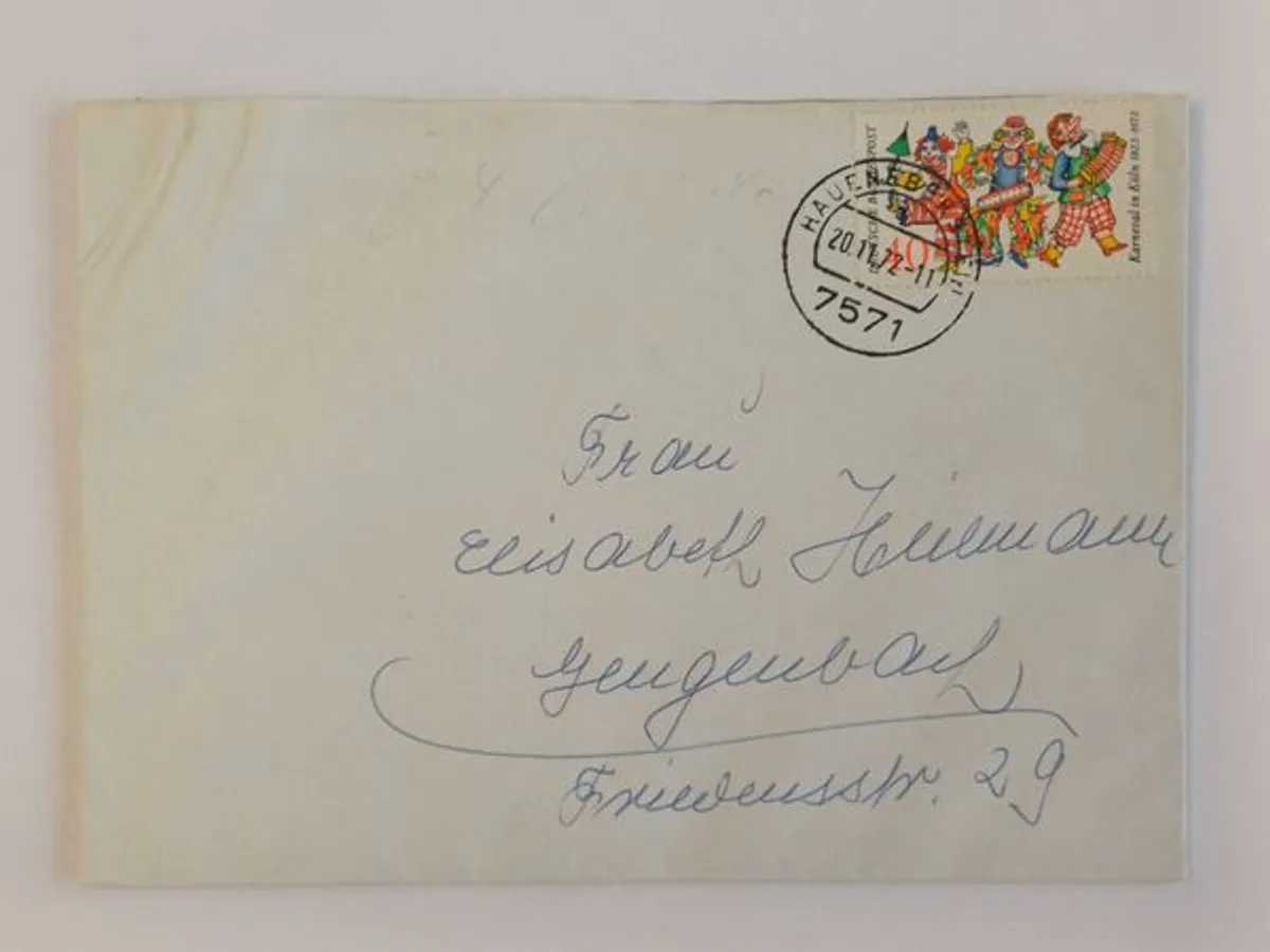 21 envelopes circulados alemães