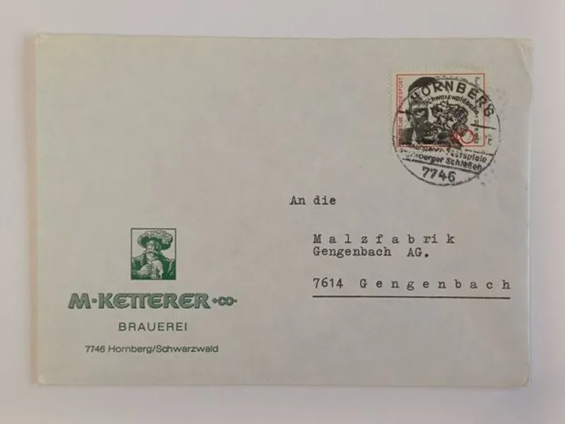 21 envelopes circulados alemães