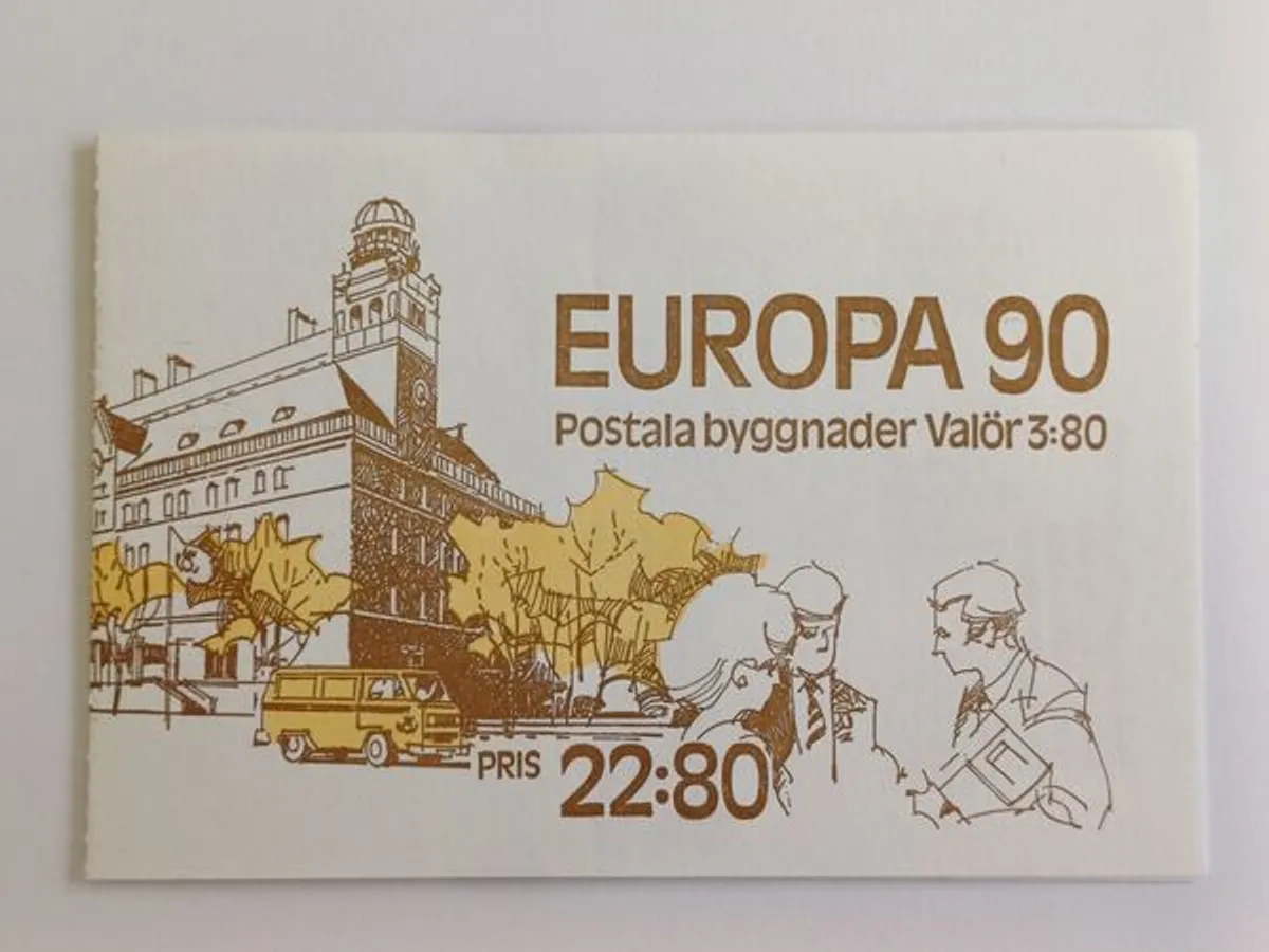 Filatelia Suécia – Carteira Europa 1990