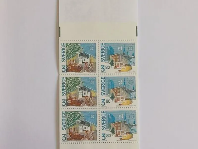 Filatelia Suécia – Carteira Europa 1990