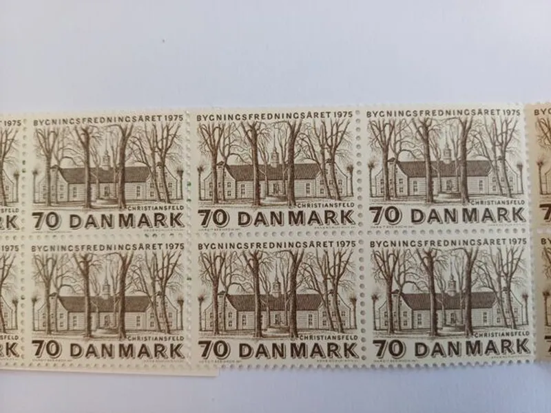 Dinamarca Carteira Ano Europeu da Arquitetura 1975