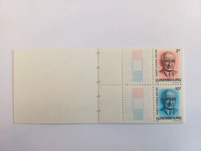 Luxemburgo Carteira Centenário Robert Schuman1986