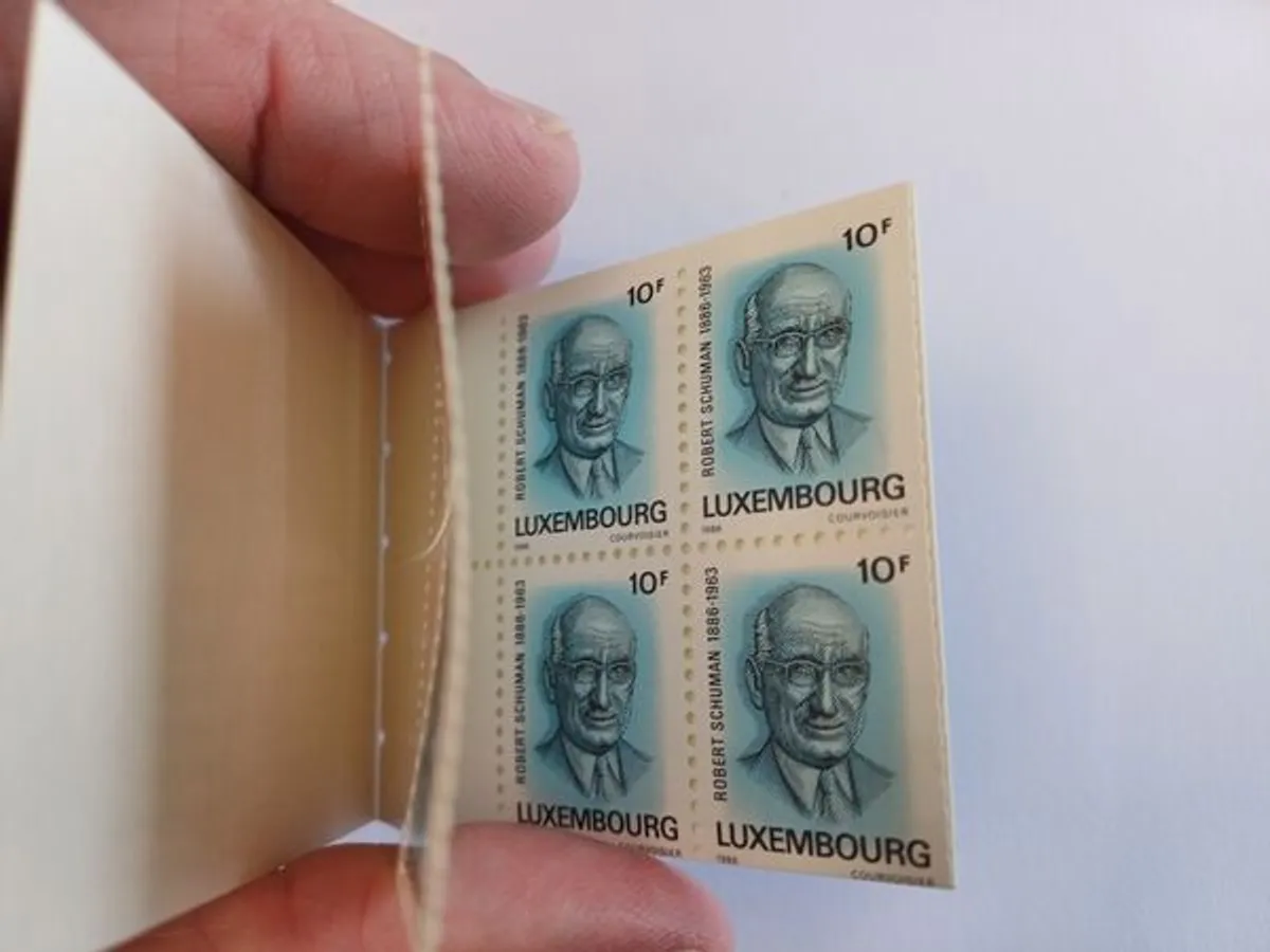 Luxemburgo Carteira Centenário Robert Schuman1986