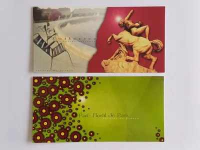 França – 2 Postais Jardins de France, 2004