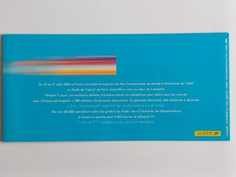 Souvenir Campeonato do Mundo de Atletismo, 2003
