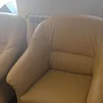 Trio de sofás em pele genuína 2