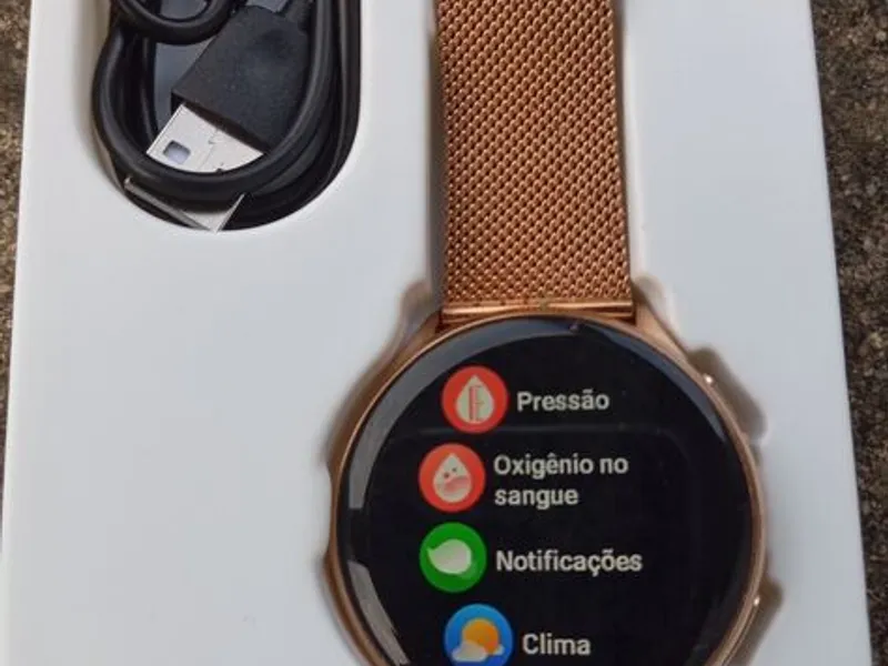Smartwatch Modelo G35 Dourado 