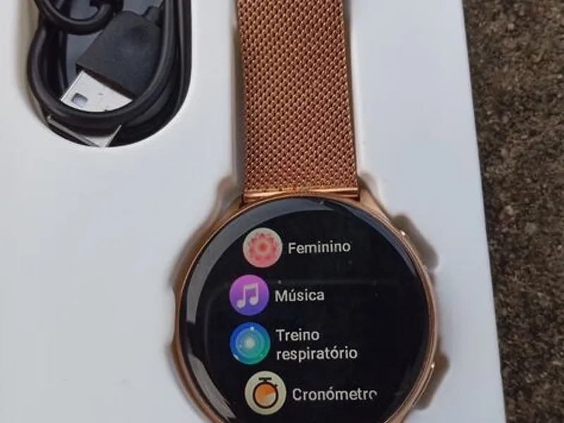 Smartwatch Modelo G35 Dourado 